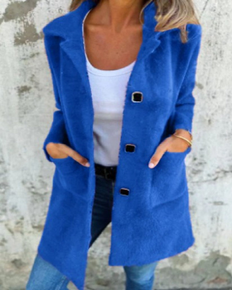 Solène – Plush Coat for Effortless Warmth & Feminine Elegance