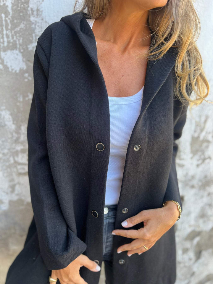 Célia – Cozy Button-Up Jacket for Effortless Elegance