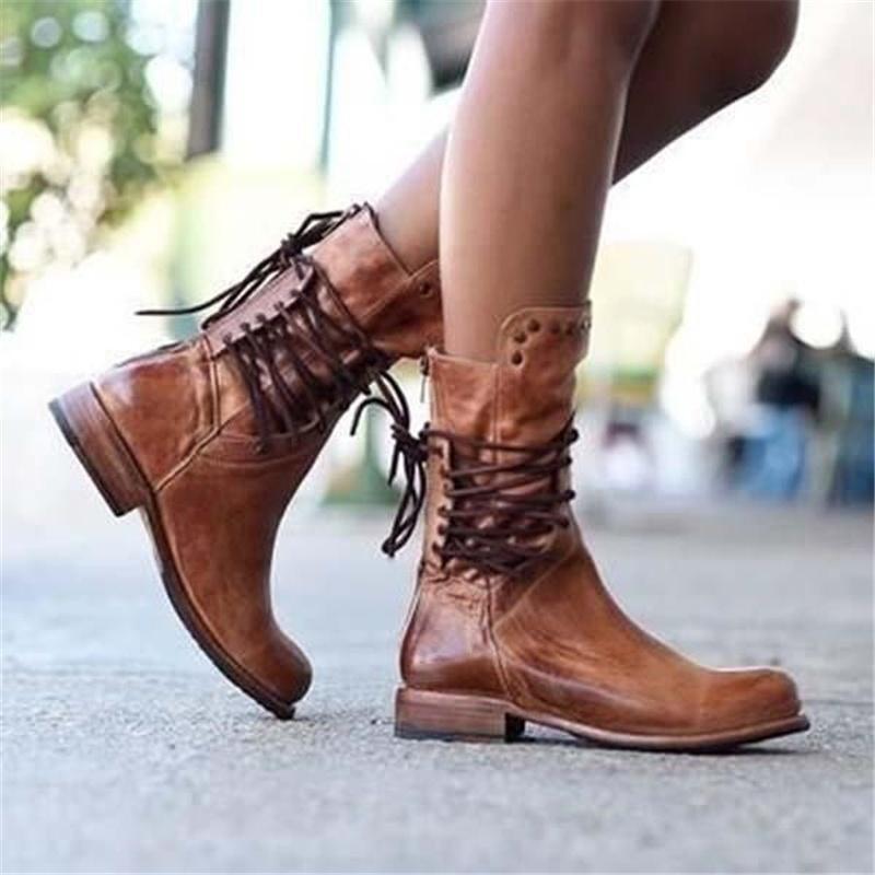 Joanne – Heritage Lace-Up Leather Boots