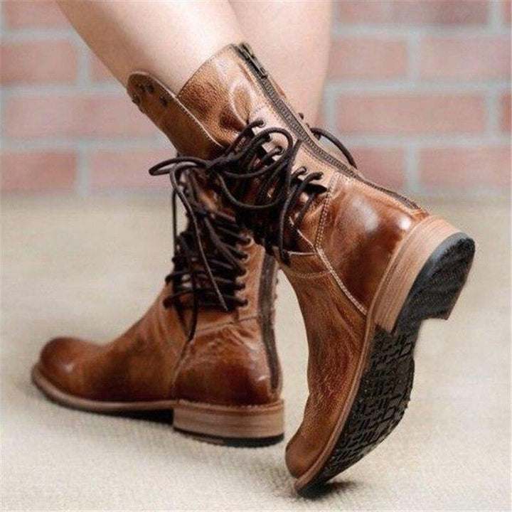 Joanne – Heritage Lace-Up Leather Boots