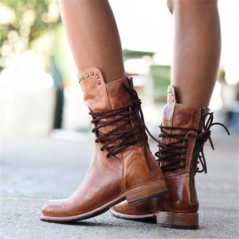 Joanne – Heritage Lace-Up Leather Boots