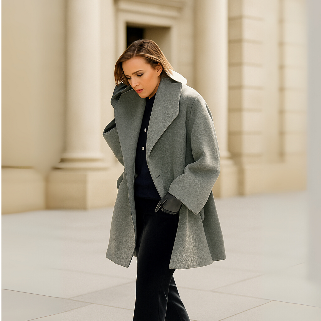 Avery – Elegant Oversized Wool Coat
