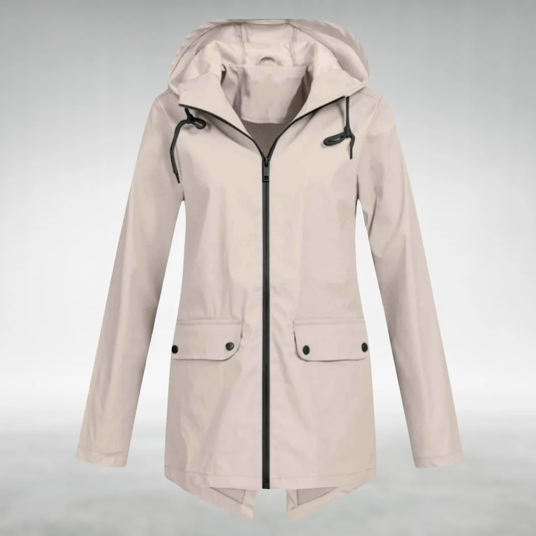 Amélie - Confidently Dry, Effortlessly Stylish Waterproof Hooded Jacket