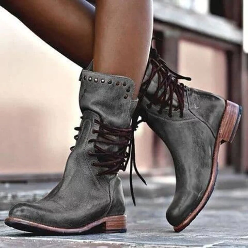 Joanne – Heritage Lace-Up Leather Boots