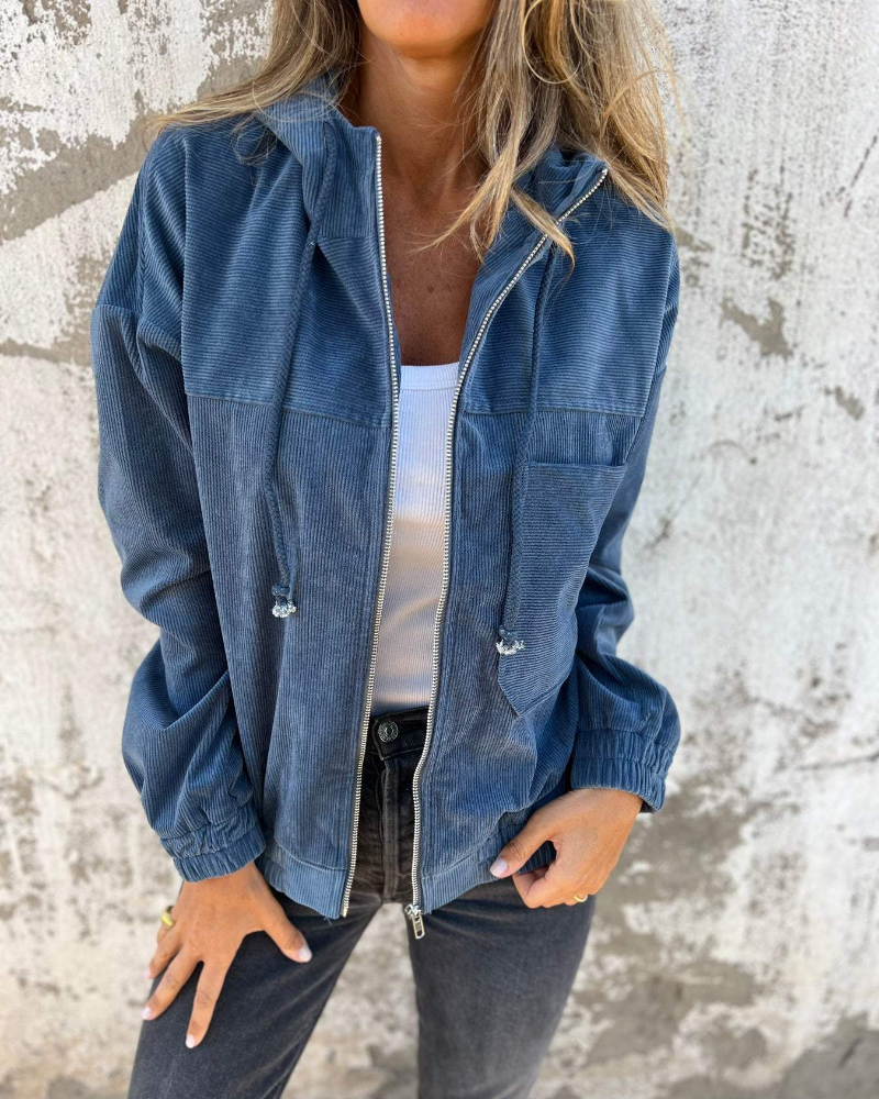 Hallie - Stylish Lightweight Hooded Jacket
