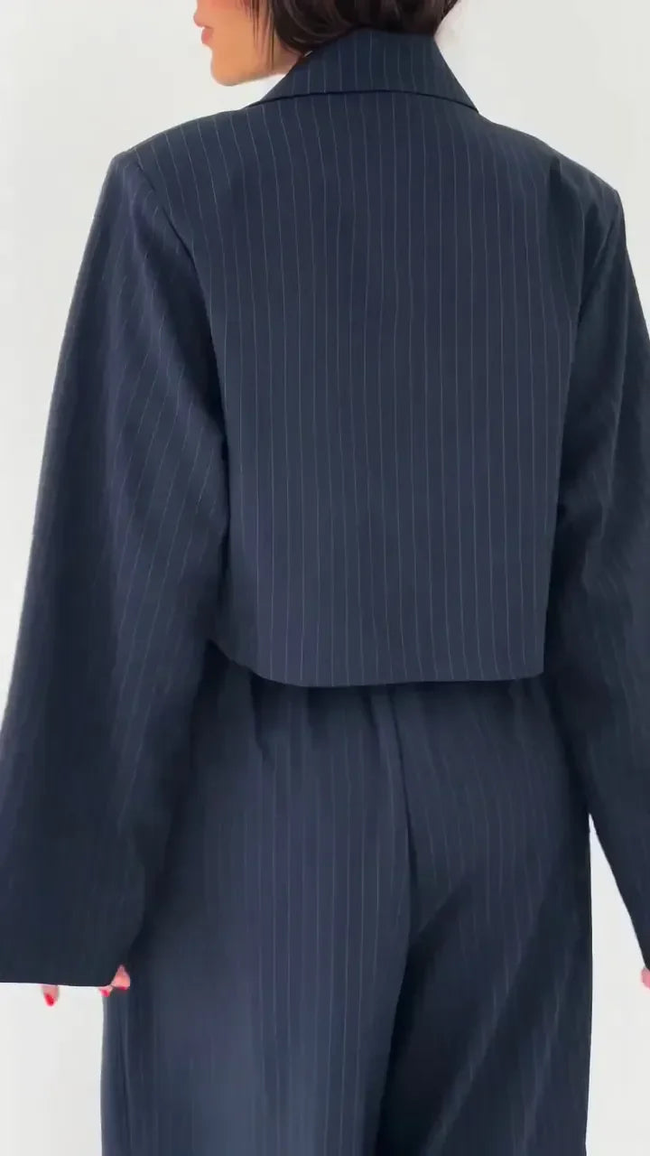Alyssa – Women’s Wide-Leg Jumpsuit + Jacket – Sleek, Polished, and Effortless