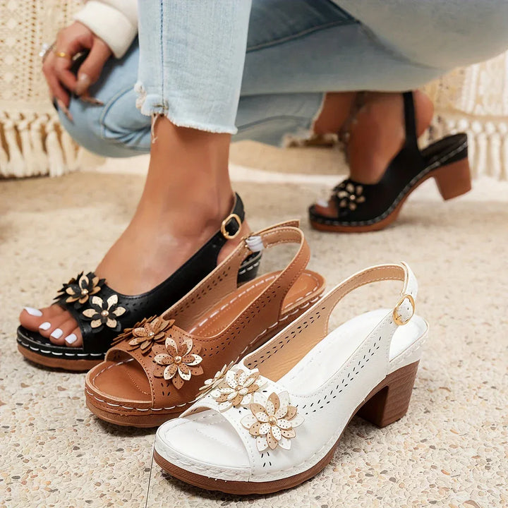 Diana - Stylish Thick Heeled Sandals