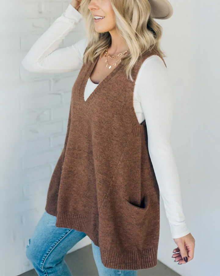 Maya – Cozy Knit Vest for Fashionable Everyday Warmth