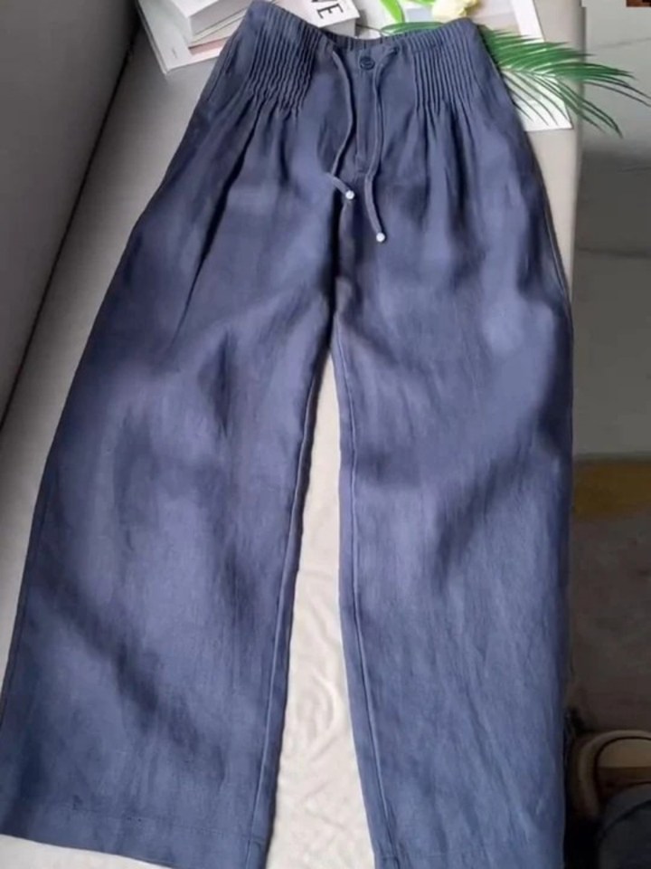 Liora – Effortless Comfort Cotton-Linen Wide-Leg Pants