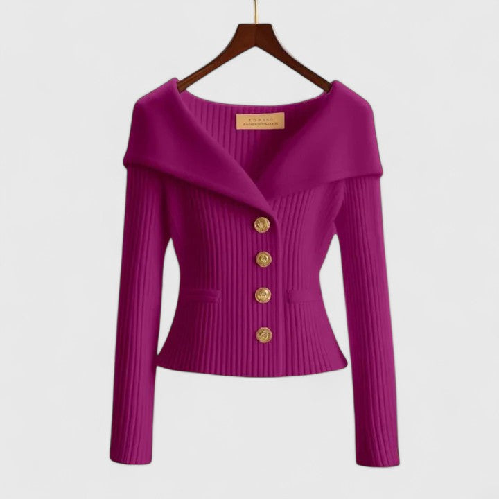 Gabrielle - Sculpted Knit Cardigan
