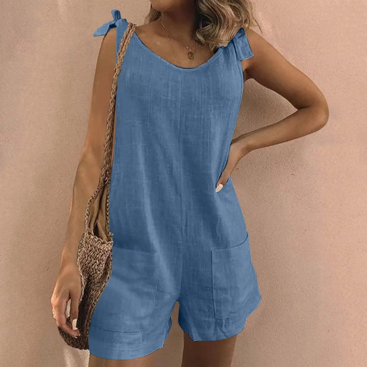 Lola - Tie Shoulder Pocket Playsuit