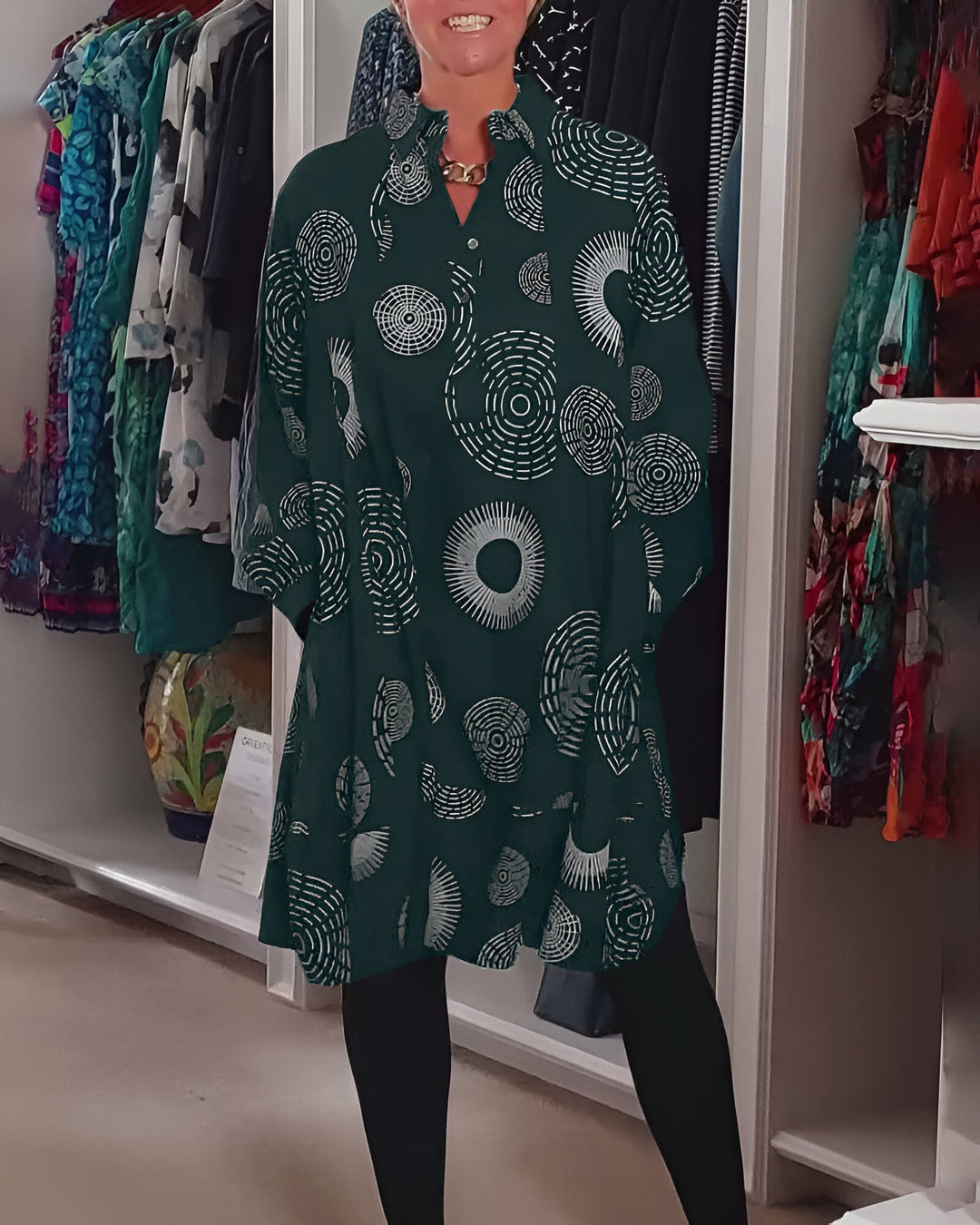 Tessa – A Striking Geometric Dress for Effortless Confidence