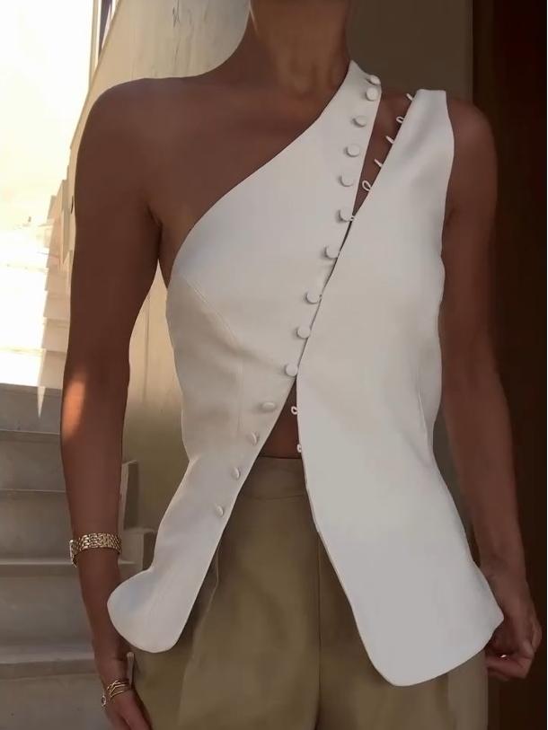 Seren - Stylish One-Shoulder Top
