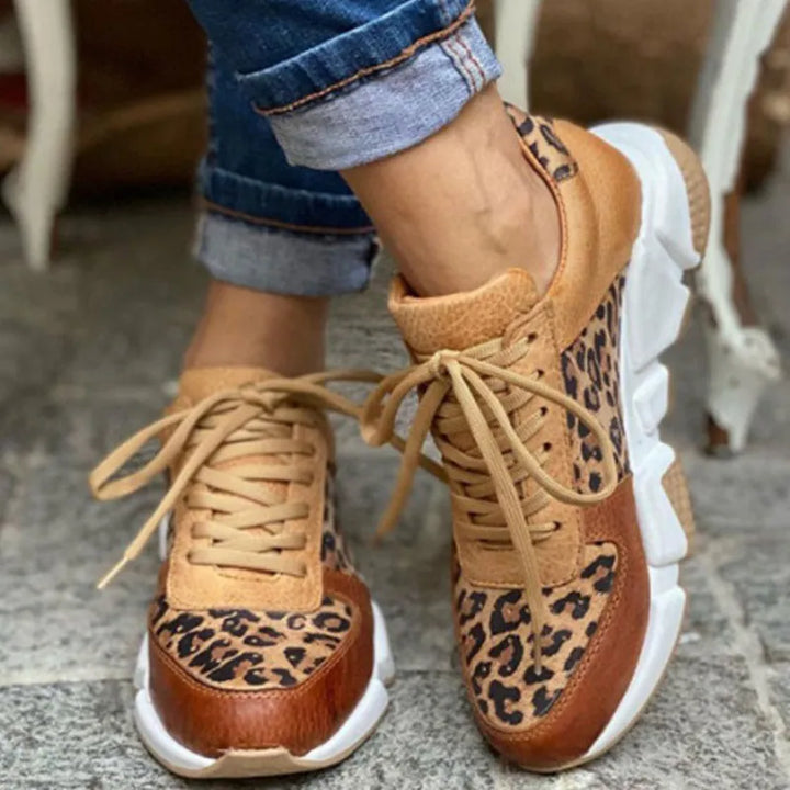 Sandrine – Bold Leopard Sneakers for All-Day Comfort and Confidence