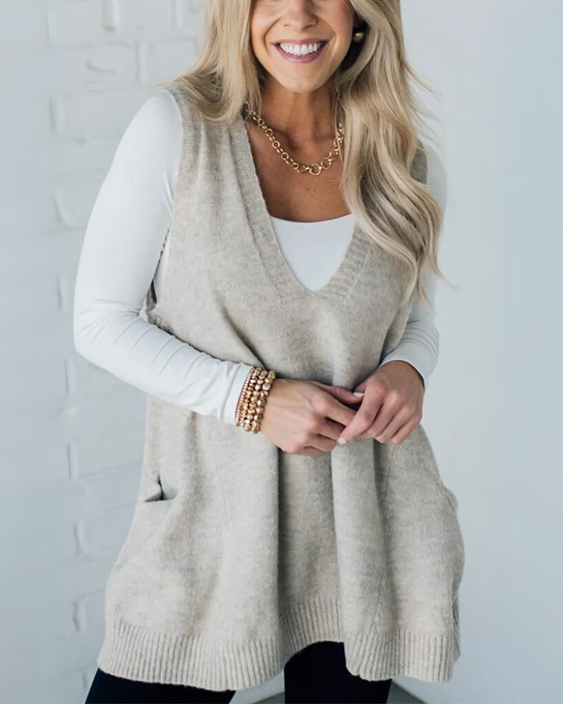 Maya – Cozy Knit Vest for Fashionable Everyday Warmth
