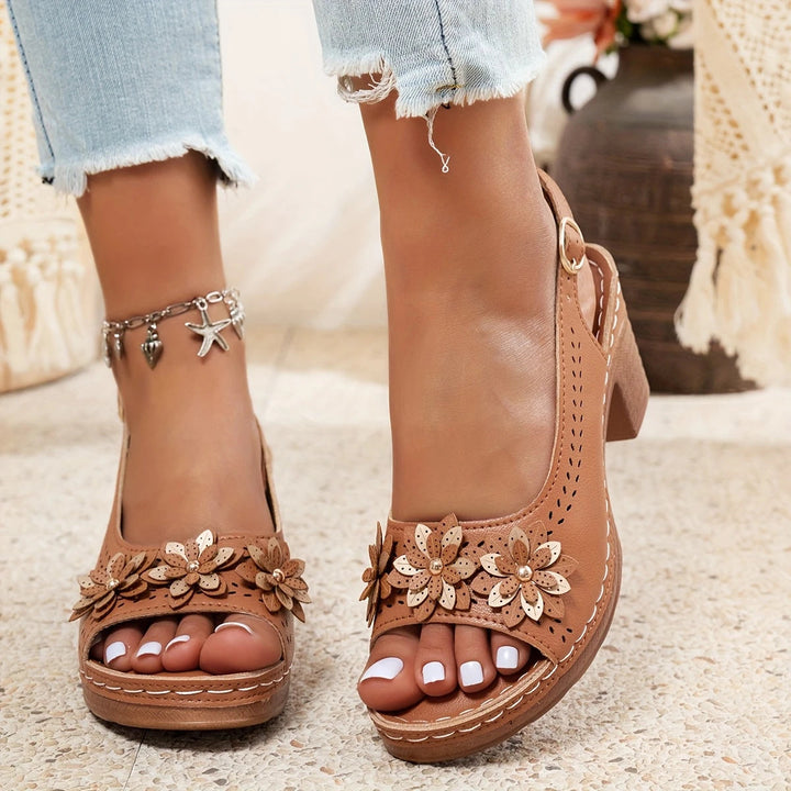 Diana - Stylish Thick Heeled Sandals