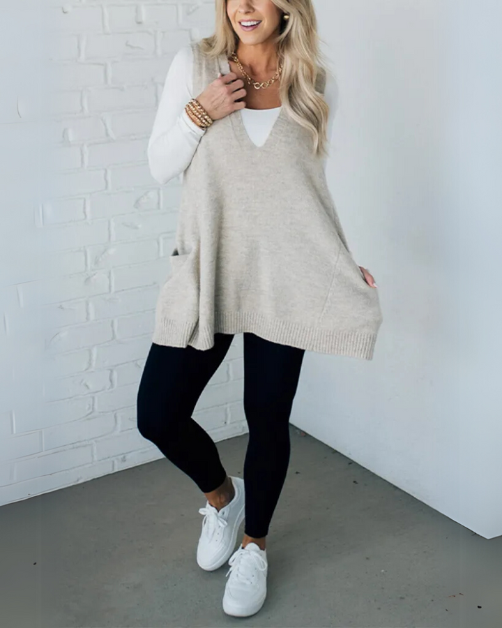 Maya – Cozy Knit Vest for Fashionable Everyday Warmth