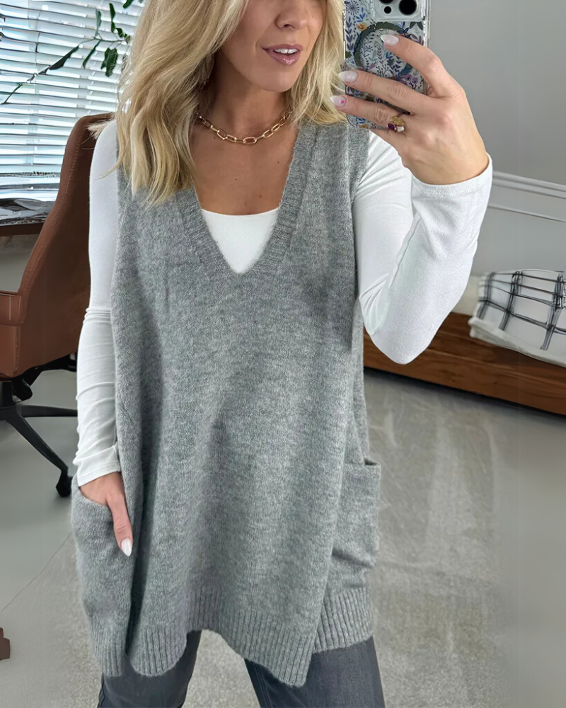 Maya – Cozy Knit Vest for Fashionable Everyday Warmth