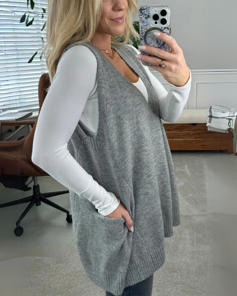 Maya – Cozy Knit Vest for Fashionable Everyday Warmth