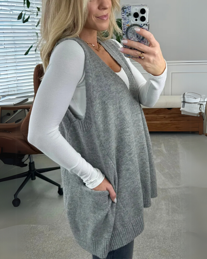 Maya – Cozy Knit Vest for Fashionable Everyday Warmth