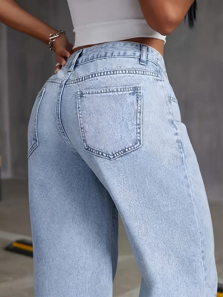 Philippa - Trendy High-Waisted Denim
