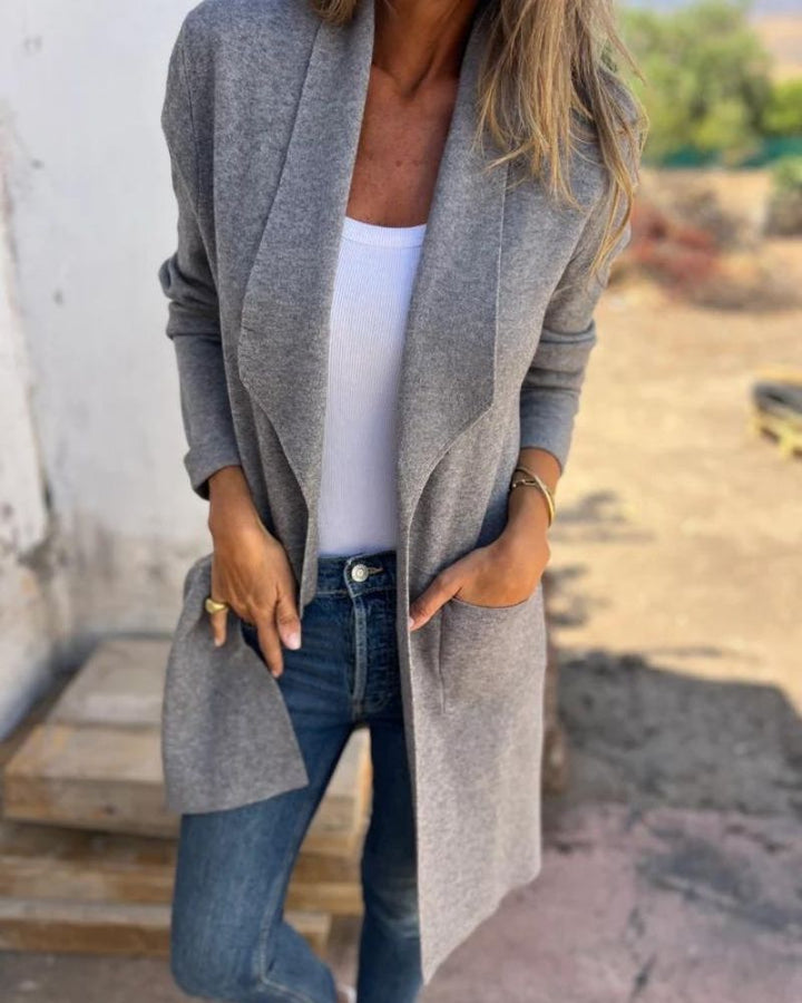 Danika – Effortless Lapel Cardigan Jacket for Everyday Confidence