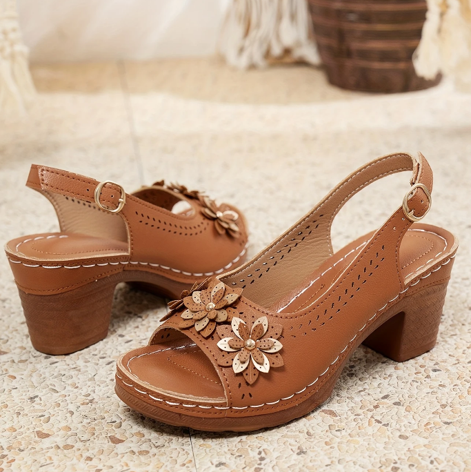 Diana - Stylish Thick Heeled Sandals
