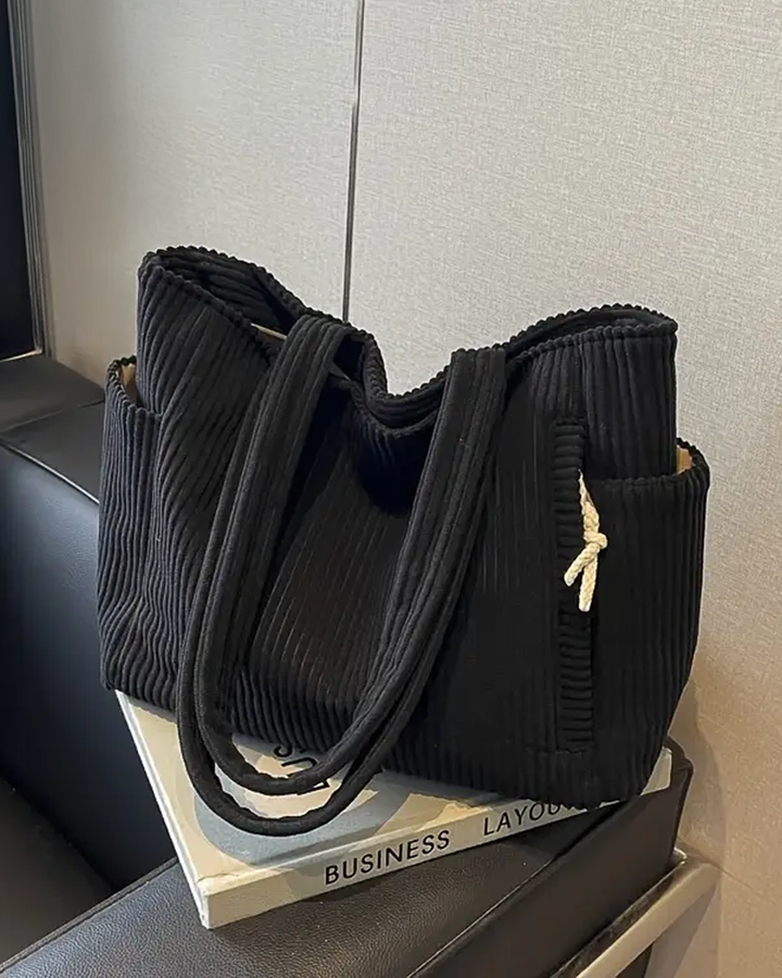 Freya – Ribbed Tote Bag