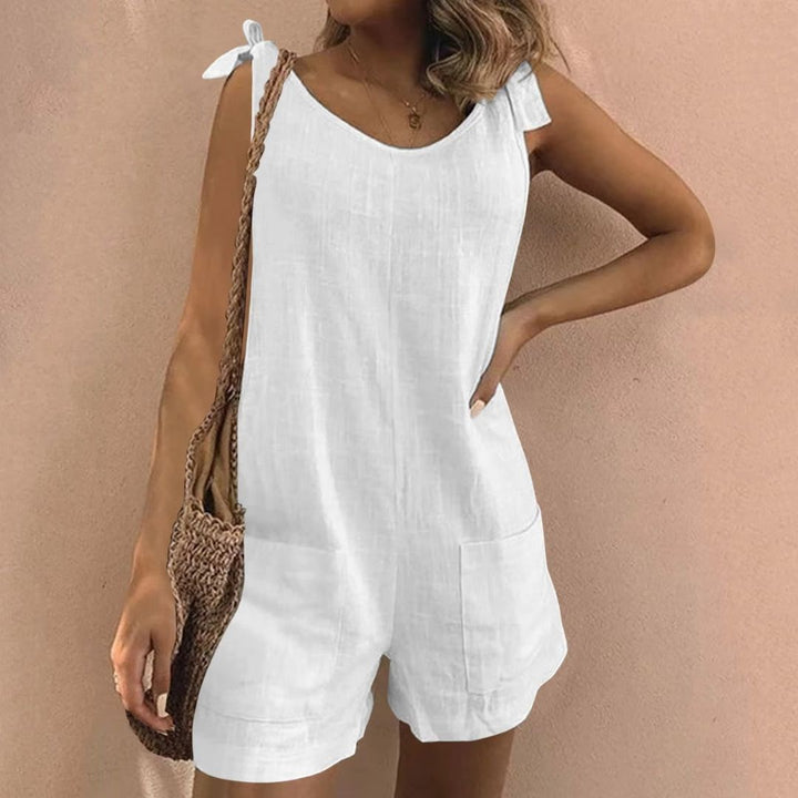 Lola - Tie Shoulder Pocket Playsuit