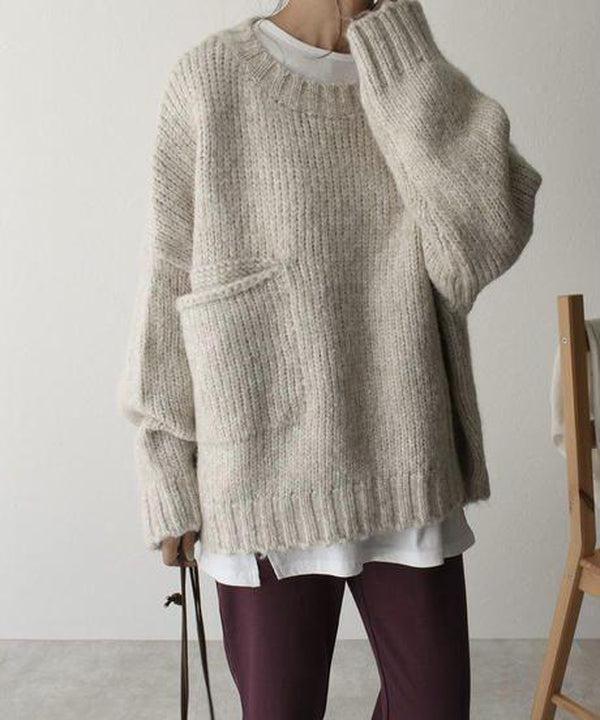 Esme – Luxe Oversized Jumper with Pocket