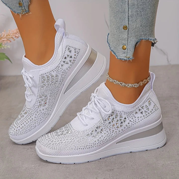 Delphine – Orthopaedic Trainers with Sparkling Elegance