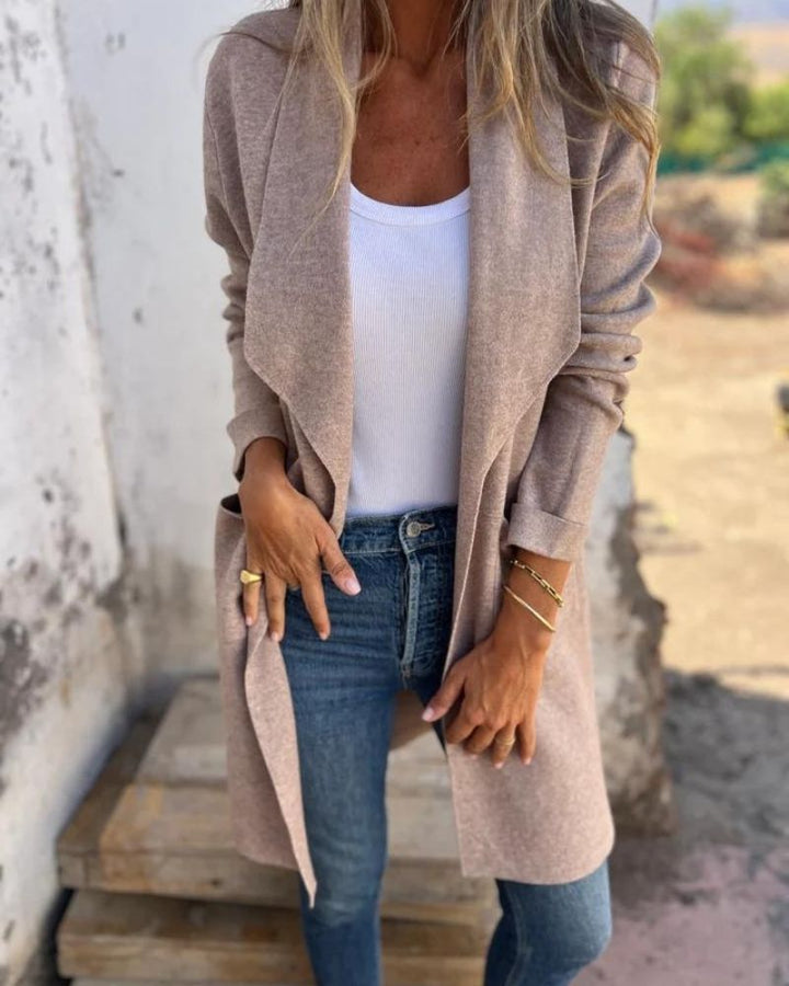 Danika – Effortless Lapel Cardigan Jacket for Everyday Confidence