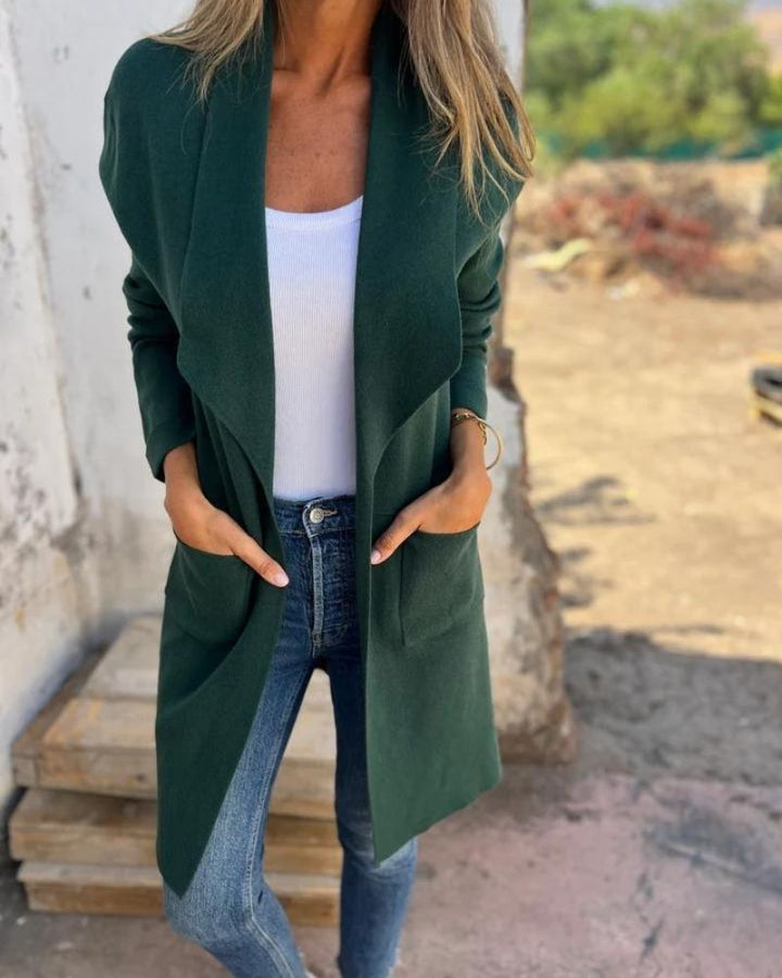 Danika – Effortless Lapel Cardigan Jacket for Everyday Confidence