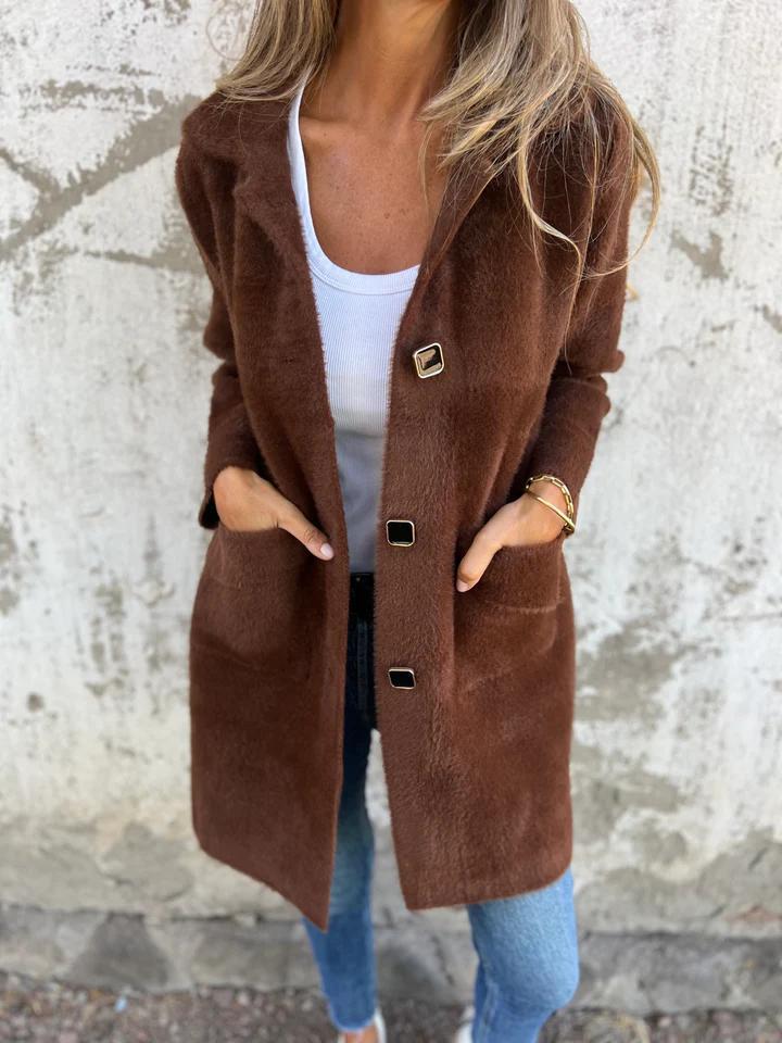 Solène – Plush Coat for Effortless Warmth & Feminine Elegance