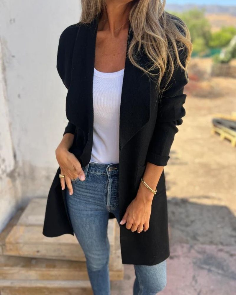Danika – Effortless Lapel Cardigan Jacket for Everyday Confidence