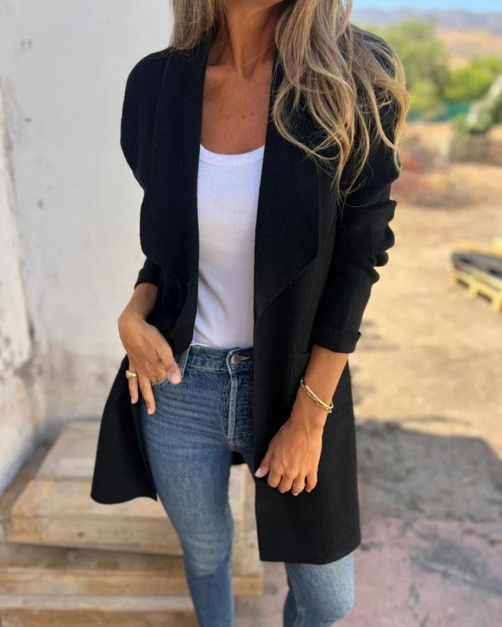 Danika – Effortless Lapel Cardigan Jacket for Everyday Confidence