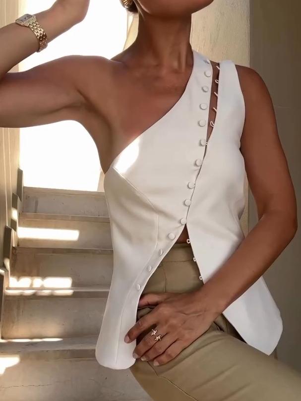 Seren - Stylish One-Shoulder Top