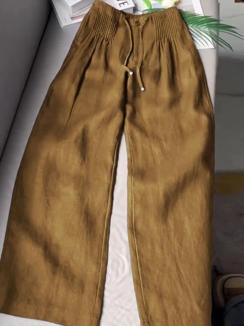 Liora – Effortless Comfort Cotton-Linen Wide-Leg Pants