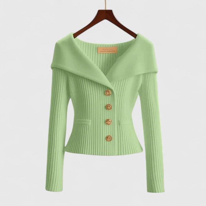 Gabrielle - Sculpted Knit Cardigan