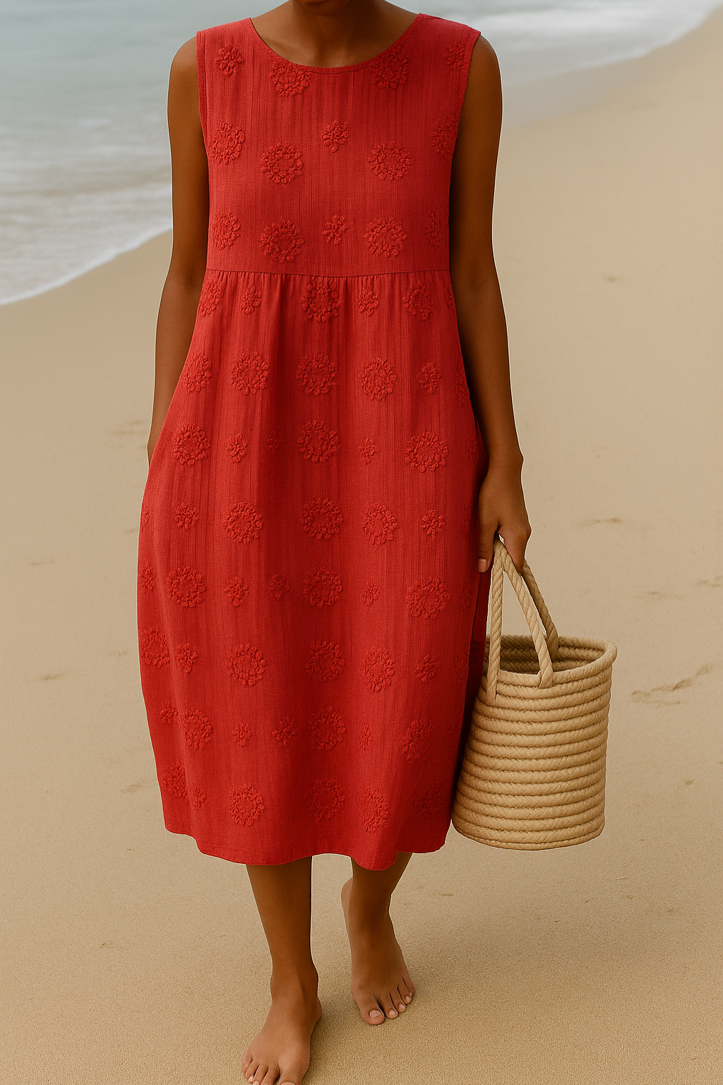 Evelyn - Elegance Embroidered Midi Dress