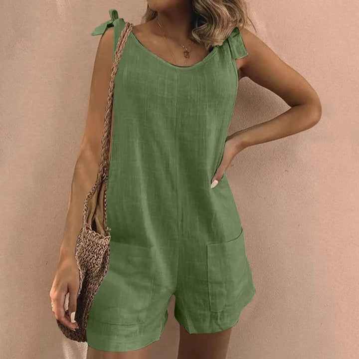 Lola - Tie Shoulder Pocket Playsuit