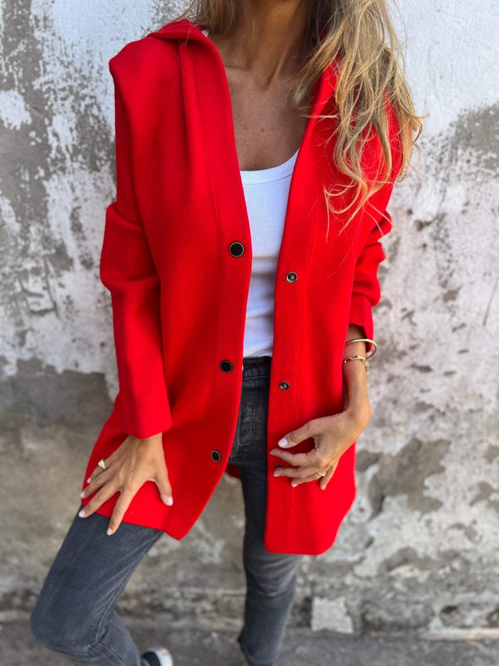 Célia – Cozy Button-Up Jacket for Effortless Elegance