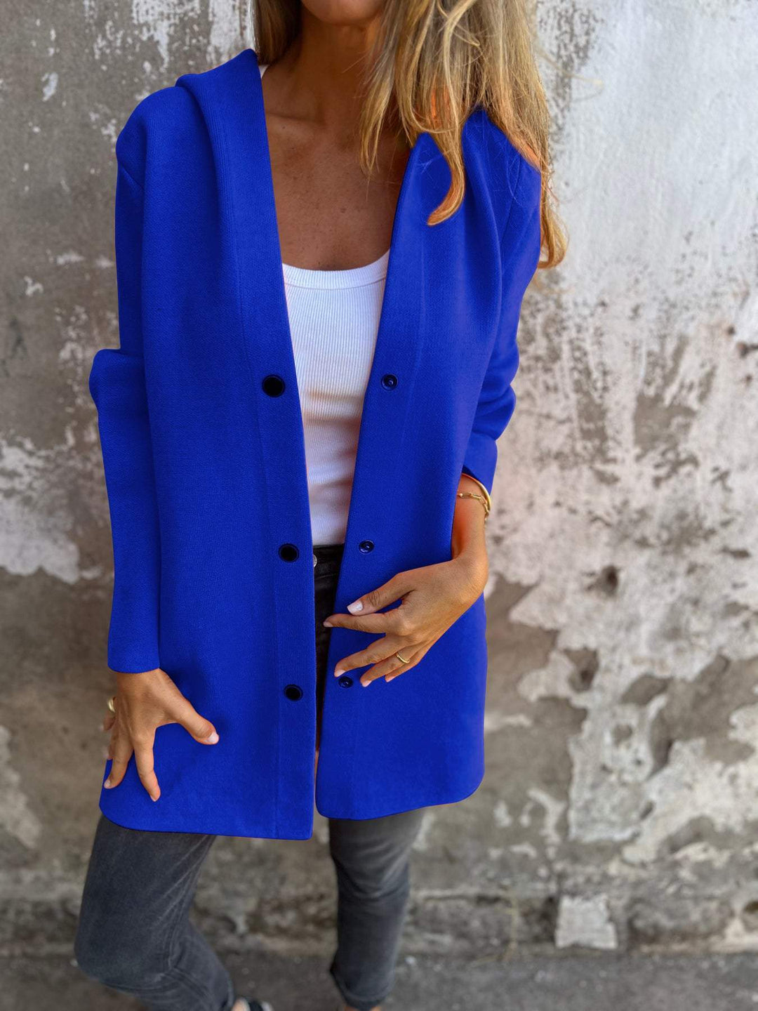 Célia – Cozy Button-Up Jacket for Effortless Elegance