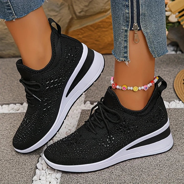 Delphine – Orthopaedic Trainers with Sparkling Elegance