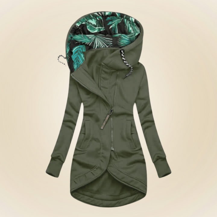 Raya – Cozy Hooded Coat for Warmth and Confidence