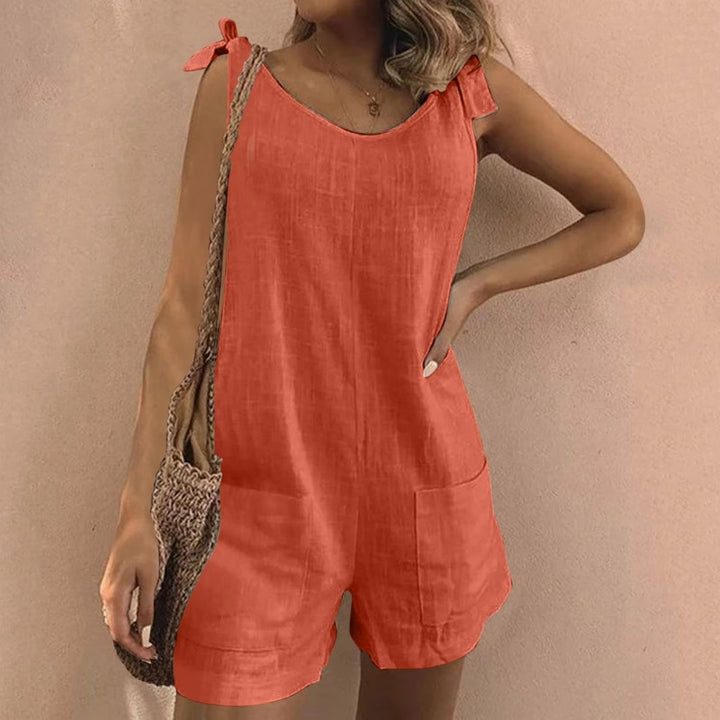Lola - Tie Shoulder Pocket Playsuit