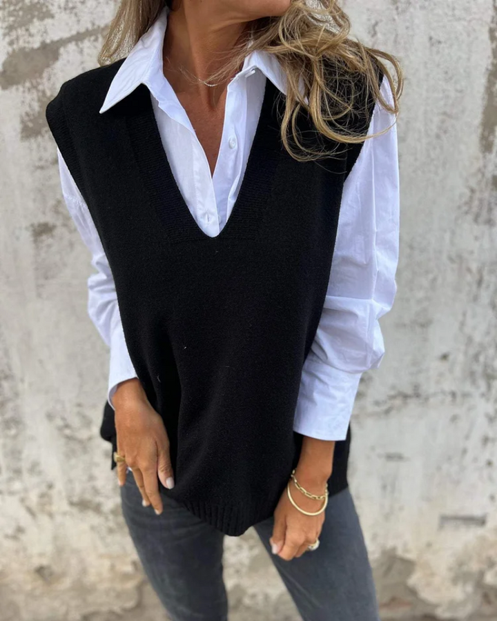 Cleo – Soft Knit Sweater Vest