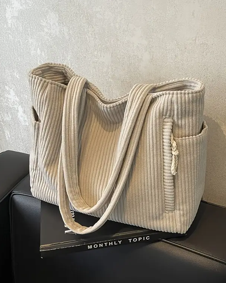 Freya – Ribbed Tote Bag