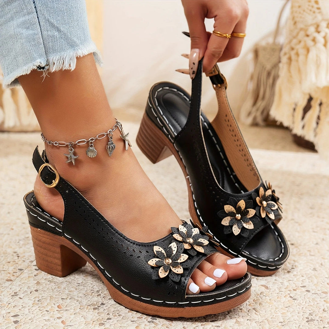 Diana - Stylish Thick Heeled Sandals
