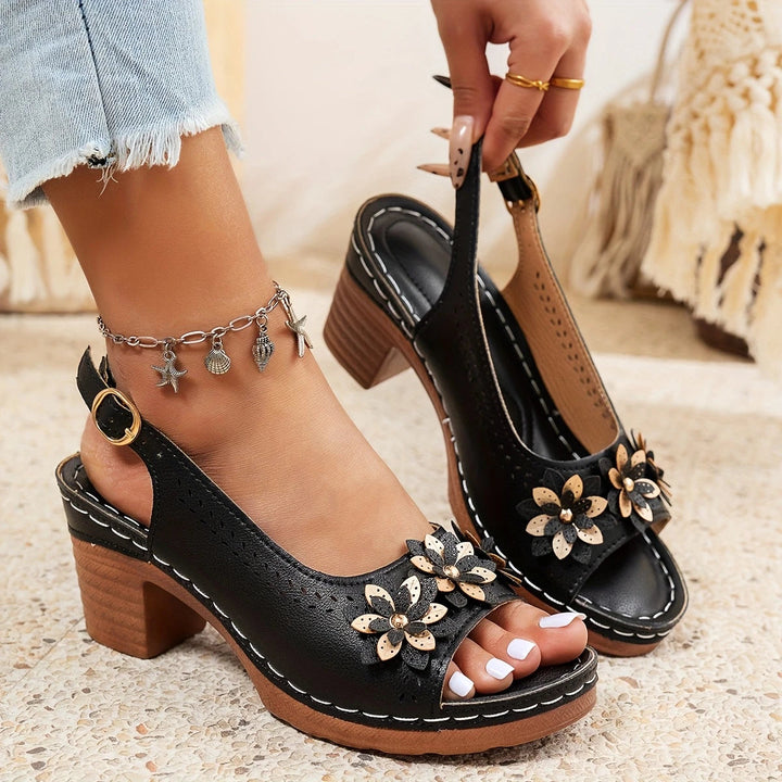 Diana - Stylish Thick Heeled Sandals